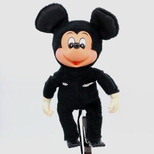 Vtg 80's Disneyland Mickey Mouse Plush Doll by Young Epoch Made in Japan